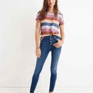 Madewell 10" High-Rise Skinny Jeans Size 25